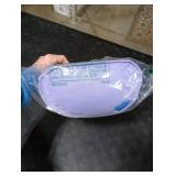 LAPGEAR Tablet Pillow Stand - 11 Slot for iPads, Galaxy Tabs, Kindles, E-Readers & Phones | Cushioned Holder with Storage Pocket & Handle | Purple Amethyst - Style No. 33102