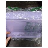 LAPGEAR Tablet Pillow Stand - 11 Slot for iPads, Galaxy Tabs, Kindles, E-Readers & Phones | Cushioned Holder with Storage Pocket & Handle | Purple Amethyst - Style No. 33102