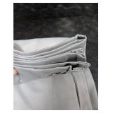 JSFLY Blackout Curtains for Bedroom Thermal Insulated Light Blocking Room Darkening Curtains Solid Grommet Window Drapes for Living Room, Set of 2 Curtain Panels 42 W x 63 L inch Long Light Gray