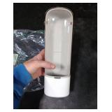 Cup Dispenser, Disposable Cup Holder for 5-7 oz Paper Cups and Plastic Cups, Wall Mount Water Cooler Cup Holder for Bathroom Office Home Gym, Pull Type Water Cup Dispenser with Clear Window - White