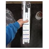 White Tension Curtain Rod for Windows 28 to 48 inch, Adjustable Expandable Pressure Spring Curtain Rod No Drilling, 7/8 Curtain Rod for Bedroom Doorway Closet Door