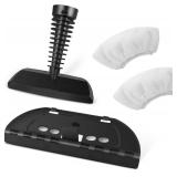 DreamNature 4 Pcs Replacement Parts for Steam Cleaner Parts with 2*Fabric Steamer Tool+1* Towel Cloth+1* Window/Door Cleaning Tool