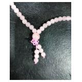 AD Beads Natural Gemstones Buddhist 108 Prayer Healing Beads Mala Stretchy Bracelet Necklace 6mm (Rose Quartz)