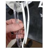 AI Smart Glasses for Men & Women Spring-hinged Bluetooth 6.0 Smart Glasses with 164 Languages (Real-Time Translation), Photochromic Lens Free App Rimless AI Translator Glasses for Work/Travel (Whi