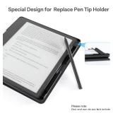 CoBak Case for Kindle Scribe - All New PU Leather Cover with Auto Sleep Wake Feature for Kindle Scribe 10.2 2022 & 2024 Released with Pen Holder