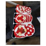 Hexagram Valentines Day Bathroom Rug, Valentines Day Bathroom Decor, Gnomes Bath Mat Decorations, Farmhouse Soft Non Slip Washable mat 16x31 Inches