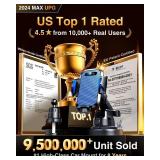 VANMASS [True Military-Grade] Car Phone Holder [Best Suction & Clip] Cell Phone Mount for Dashboard Windshield Vent Truck Cradle Dash Stand for iPhone 15 Pro Max 14 13 12 Android, Blue