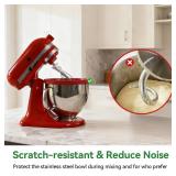 Silicone Liners for KitchenAid 5 Qt Tilt-Head Stand Mixer(Only), Odourless,Thicker, Cold/Heat-Resistant & Non-Stick, Easy Clean, Fits 5 Quart Mixing Bowl, Set of 3 with Lids