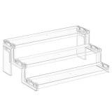 Lifewit 12 Inch Cupcake Stand, 3 Tier Plastic Perfume Cologne Organizer,Display Riser Shelf for Makeup, Cosmetic Vanity Storage, Figurine Holder, Bathroom, Bedroom, Room Decor, Clear, 1 Pcs