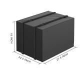 Air Conditioner Cover for Window Units Outside Winter Ac Covers Outdoor Heavy Duty Waterproof Defender with Adjustable Strap Winter Small Size,27.5W*22.5D*19H