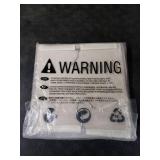 YOUDENOVA Hanging Closet Organizer, 6-Shelf Closet Hanging Storage with Side Pockets, Beige