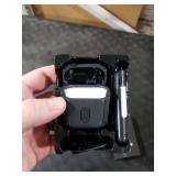 RFUNGUANGO for Airpods 2nd and 1st Generation Protective Cases Automatic Pop-up with Safety Lock Clip, Full Body Shockproof Hard Case with Keychain (Cleaning Tool) - Black