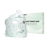 7-Color LED Light Therapy Mask, Wireless Green Silicone Face Mask for Red Light Therapy, Infrared, Blue Light, and Skin Rejuvenation, Adjustable Brightness & Skin Treatment, Green