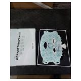 7-Color LED Light Therapy Mask, Wireless Green Silicone Face Mask for Red Light Therapy, Infrared, Blue Light, and Skin Rejuvenation, Adjustable Brightness & Skin Treatment, Green