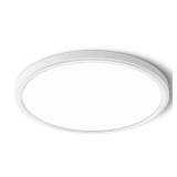 MODERN Super Thin 9inch 24W 2800lm Flush Mount LED Ceiling Light(NO Remote), 5000K Daylight, Undimmable Ceiling Light Surface Mount for Bedroom, Living Room, Dining Room (One Pack, White