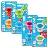 Steripod Clip-On Toothbrush Protector Exclusive Multi Color  8 Count