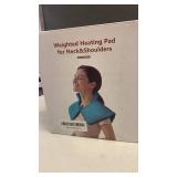 Weighted Neck & Shoulder Heating Pad for Pain Relief, Heated Neck Wrap w/ 6 Heat Options 4 Auto Timer, Machine Washable, Soothing Muscle Stiffness and Fatigue, Birthday Gifts for Dad Men Women Mom