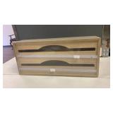 Wooden Double-Drawer Foil and Plastic Dispenser