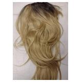 Blonde Ombre Wig with Wig Cap and Powder Puff Set