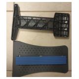 Back Stretcher for Pain Relief, Spine Aligner for Chair & Bed with Massager, Back Cracking Device, Lumbar Stretcher for Spinal Decompression, Scoliosis, Sciatica and Herniated Disc (requires assembly)