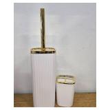 9 Pcs White Bathroom Accessories Sets with Shower Curtain- Specially Designed for Small Spaces