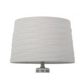 Linen Overlay Modified Drum Large Lamp Shade Ivory - Threshold: Cotton-Polyester Blend, No Assembly Required