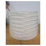 Linen Overlay Modified Drum Large Lamp Shade Ivory - Threshold: Cotton-Polyester Blend, No Assembly Required