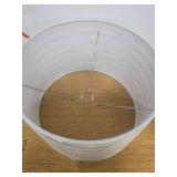 Linen Overlay Modified Drum Large Lamp Shade Ivory - Threshold: Cotton-Polyester Blend, No Assembly Required