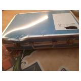 Blue Small Briefcase- (damaged on the front side)