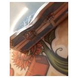 Blue Small Briefcase- (damaged on the front side)