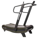 Signature Fitness SF-S2 Sprint Demon - Motorless Curved Sprint Treadmill with Adjustable Levels of Resistance - 300 Lb Capacity - Retail: $1,112