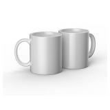 Pack of 2, Cricut 2ct Ceramic Mug Small Blank - White: Sublimation Blanks, Small Ceramic Cups