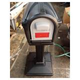 Simplay3 Dig-Free Easy up Classic Mailbox (Americana)  black, Gray (Missing Screws-Stock Pic is Different) - Retail: $90