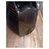 VH240 1500-Watt Gray Indoor Electric Fan Space Heater with Adjustable Thermostat , 3-Heat Settings, Safety Features - Retail: $70