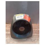 VH240 1500-Watt Gray Indoor Electric Fan Space Heater with Adjustable Thermostat , 3-Heat Settings, Safety Features  - Retail: $70