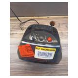 VH240 1500-Watt Gray Indoor Electric Fan Space Heater with Adjustable Thermostat , 3-Heat Settings, Safety Features - Power On, Working  - Retail: $70