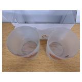 Culver Decorated Frosted DOF Double Old Fashioned Glass, 13.5-Ounce (Fall Girl Pumpkin Football)