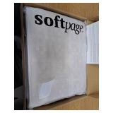 softpage Coral Blush Pink Quilt Lycell Cotton Pixel Cross Grid Twin Quilt 2-Pieces Stone Washed Bedspread Coverlet Lightweight Comforter with 1 Pillow Sham