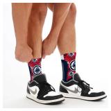 For Bare Feet NBA LOS ANGELES CLIPPERS Montage Crew Sock Youth