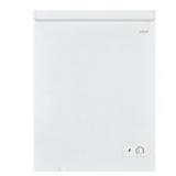 5.0 cu. ft. Manual Defrost Chest Freezer with LED Light in White, Garage Ready (Cosmetic Damage)- Retail: $219