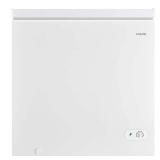 Vissani 7.0 cu. ft. Manual Defrost Chest Freezer with LED Light in White, Garage Ready (Cosmetic Damage) - Retail: $249