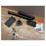 Tradesman 1500-Watt Electric Indoor/Outdoor Quartz Infrared Portable Space Heater w/Tripod Wall and Ceiling Mount, Black (Not Working) - Retail: $159