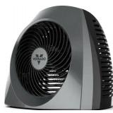 VornadoVH240 1500-Watt Gray Indoor Electric Fan Space Heater with Adjustable Thermostat , 3-Heat Settings, Safety Features