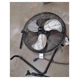Commercial Electric 20in 3 Speed High Velocity Floor Fan Black