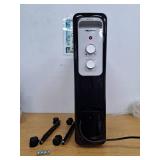1 500-Watt Oil-Filled Radiant Electric Space Heater with Thermostat