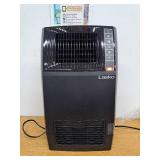 1500-Watt 20 in. Black Electric Console Ceramic Space Heater with Tip-Over Switch, Adjustable Louvers, Timer, Remote