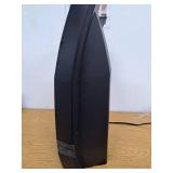 1500-Watt 20 in. Black Electric Console Ceramic Space Heater with Tip-Over Switch, Adjustable Louvers, Timer, Remote