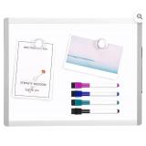 6 Pack Dry Erase Board, 11" x 14" Magnetic Small Whiteboard, 2 Magnets and 4 Markers