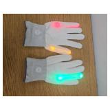 LED Gloves Light Up Flashing Finger Gloves Lighting Glow Halloween Rave