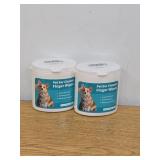 2 Count Nurhome Dog Ear Cleaner Wipes Grooming Kit Care for Dogs & Cats Pet Ear Relief Gently Remove Ear Wax Debris and Smelly 50 Pcs Unscented